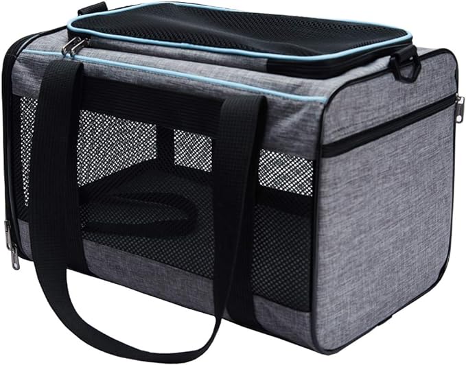 17.5x11x11 Inches Cat, Dog Carrier for Pets Up to 16 Lbs, Soft-Sided Cat Bag Animal Carriers Travel Puppy Carry As a Toy of Fabric Pet Home