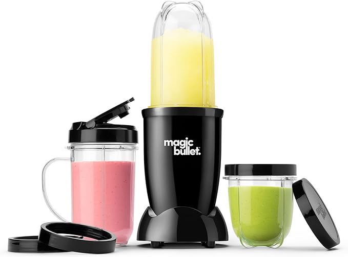 Magic Bullet Blender, Small, Silver, 11 Piece Set