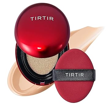 TIRTIR Mask Fit Red Cushion Foundation | Japan's No.1 Choice for Glass skin, Long-Lasting, Lightweight, Buildable Coverage, Semi-Matte (23N Sand, 0.63 Fl Oz (Pack of 1)