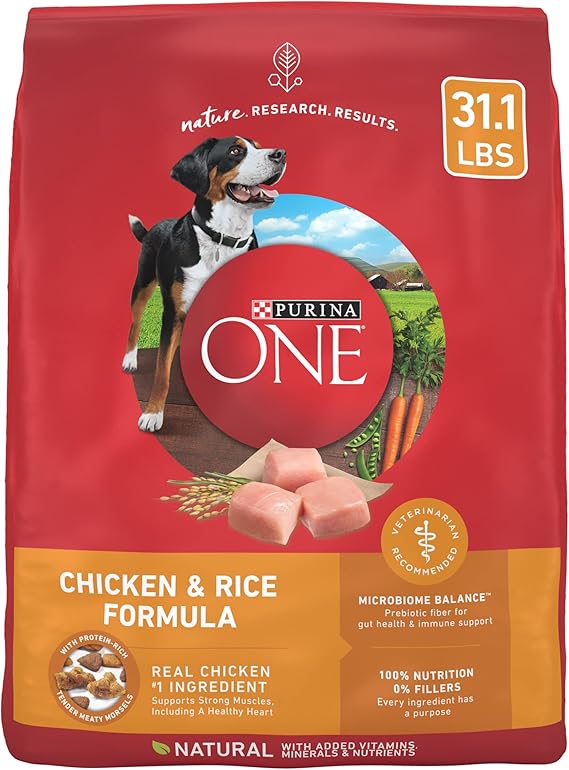 Purina ONE Dry Dog Food Lamb and Rice Formula - 31.1 lb. Bag